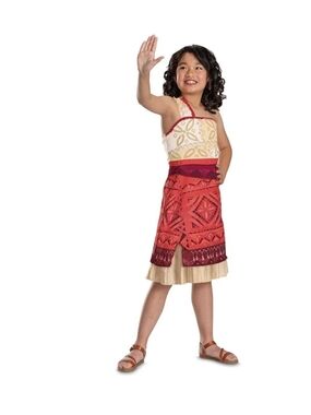 Classic Wavefinder Moana Princess Costume Disguise Gift Holloween Sz S (6-6X)